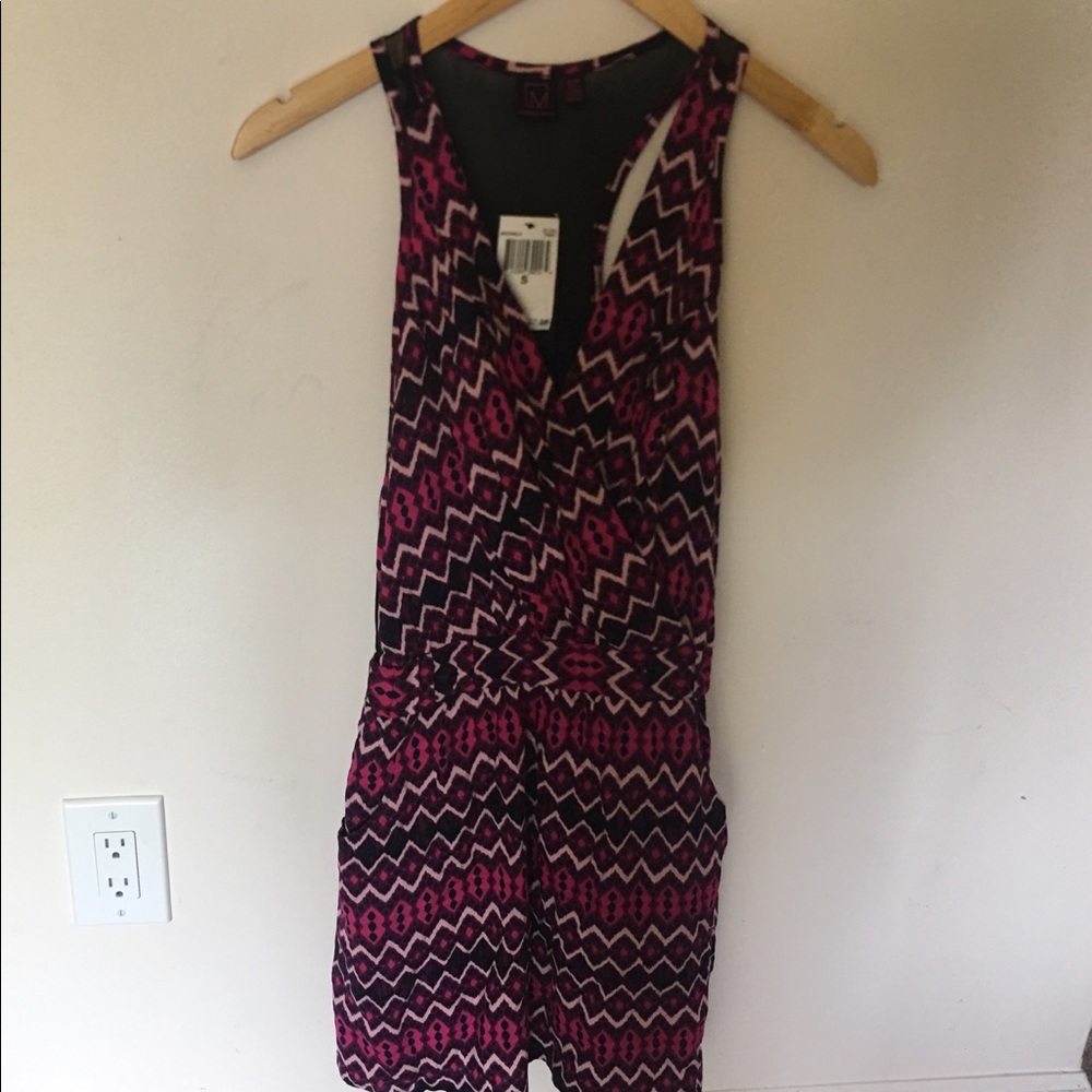 Material Girl Zig Zag Tribal Mini Dress sz. S NWT